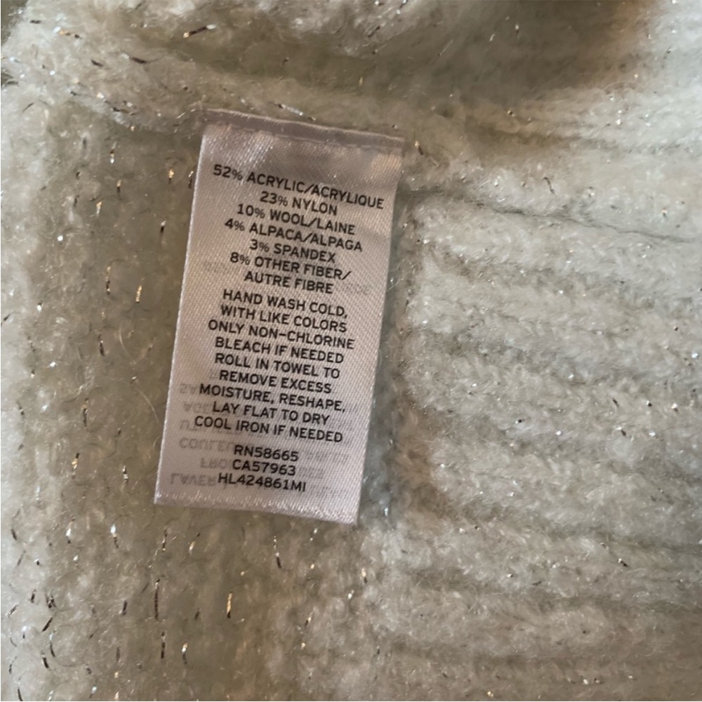 Chelsea28 Rib Metallic Sweater NWOT - Picture 6 of 7